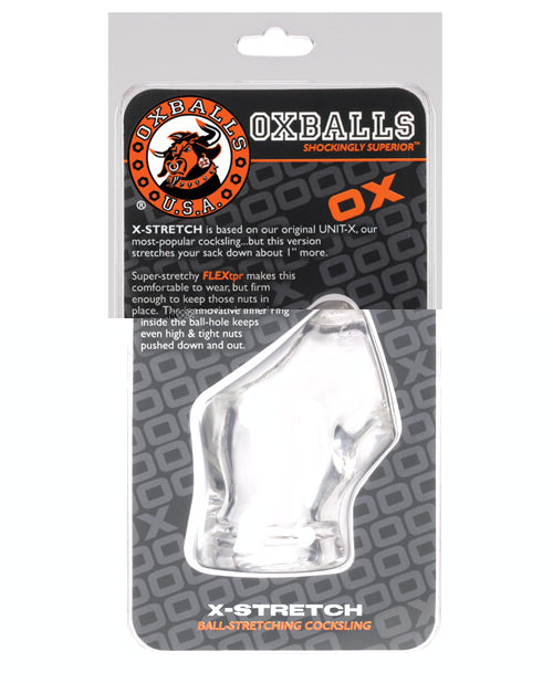 Oxballs Atomic Jock Unit X Stretch Cocksling - Clear