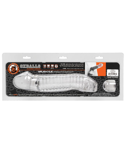 Oxballs Muscle Cock Sheath - Clear