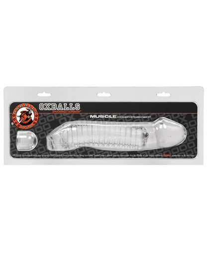 Oxballs Muscle Cock Sheath - Clear