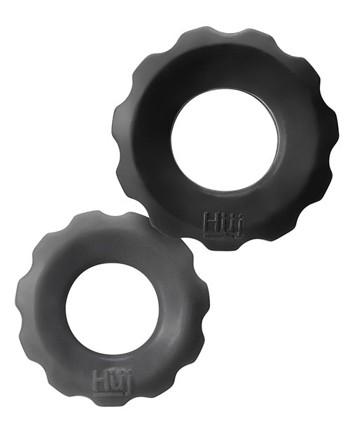 Hunky Junk Cog Ring 2 Size Double Pack - Tar & Stone Pack of 2