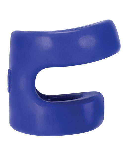 Hunky Junk Connect Cock Ring w/Balltugger - Cobalt