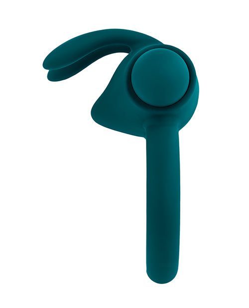 Playboy Pleasure Bunny Buzzer Cock Ring - Deep Teal