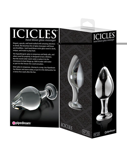 Icicles No. 25 Hand Blown Glass - Clear