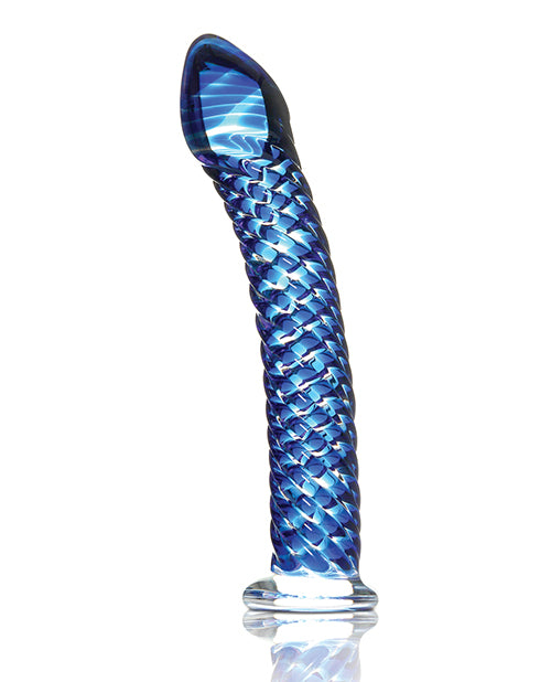 Icicles No. 29 Hand Blown Glass - Clear w/Ridges