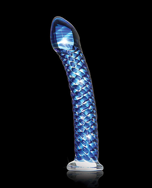 Icicles No. 29 Hand Blown Glass - Clear w/Ridges