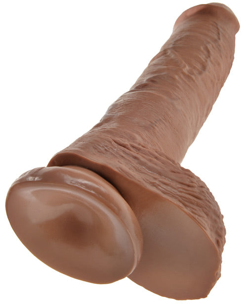 King Cock 10" Cock w/Balls - Tan