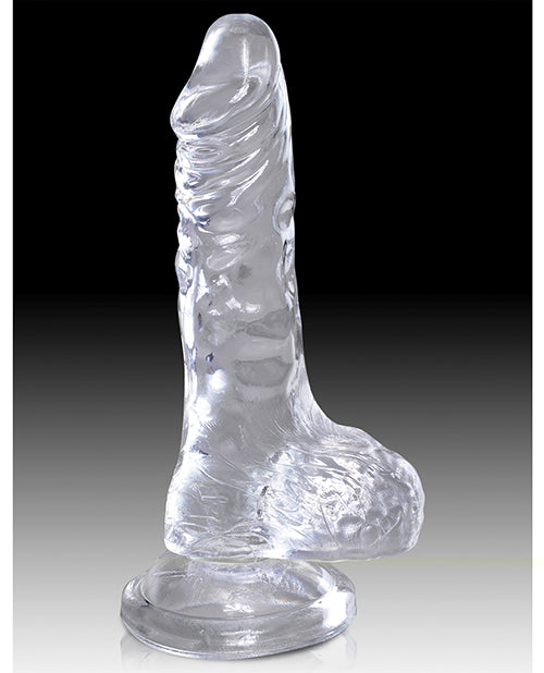 King Cock Clear 4" Cock w/Balls