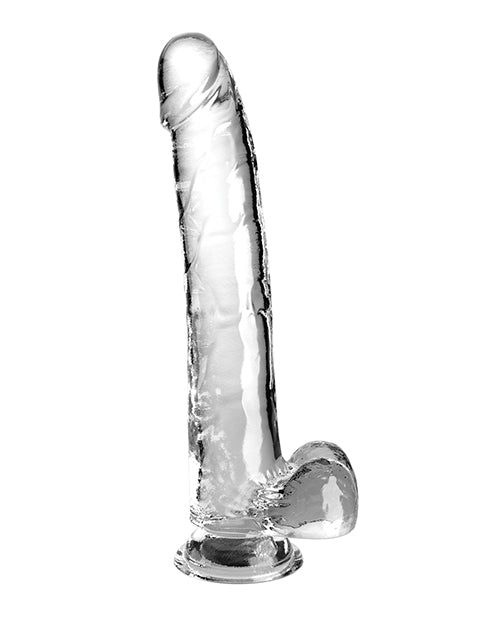 King Cock Clear 11" Cock w/Balls - Clear