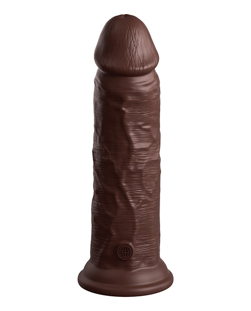 King Cock Elite 8" Dual Density Silicone Cock - Brown