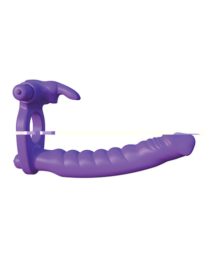 Fantasy C-Ringz Silicone Double Pene Rabbit - Purple