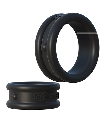 Fantasy C-Ringz Max Width Silicone Rings - Black