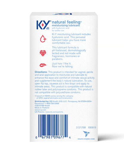 K-Y Natural Feeling w/Hyaluronic Acid - 1.69 oz