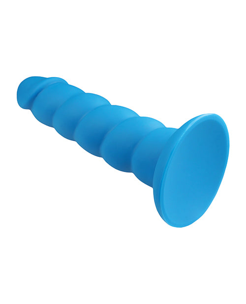 Rock Candy Suga Daddy 7" Silicone Dildo - Blue