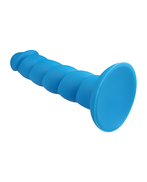 Rock Candy Suga Daddy 8" Silicone Dildo - Blue