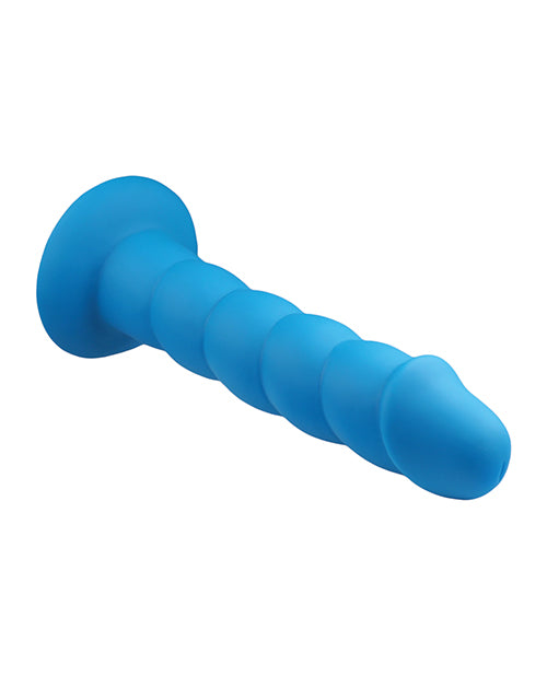 Rock Candy Suga Daddy 9.5" Silicone Dildo - Blue