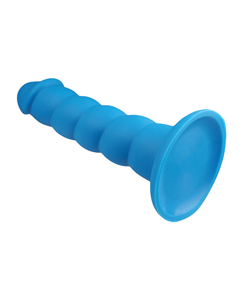 Rock Candy Suga Daddy 9.5" Silicone Dildo - Blue