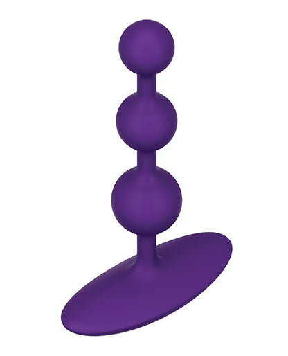 Romp Amp Flexible Anal Beads - Violet