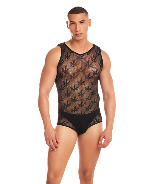 Rainbow Party Night Blaze Singlet 2 pc Set - Black S/M