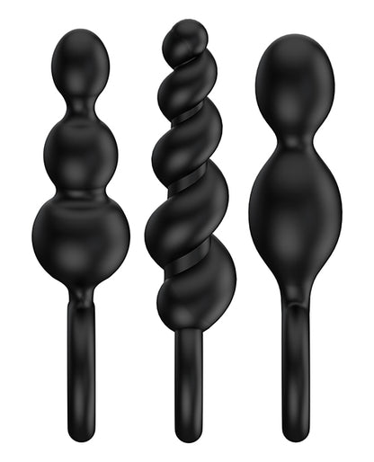 Satisfyer Booty Call Plugs - Set of 3 Black