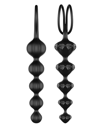 Satisfyer Love Beads Soft Silicone Beads -  Set of 2 Black