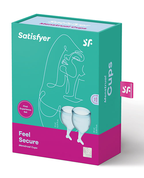 Satisfyer Feel Secure Menstrual Cup - Light Blue