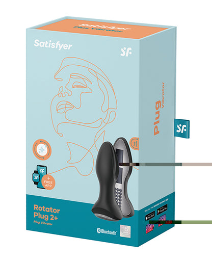 Satisfyer Rotator Plug 2+ - Black