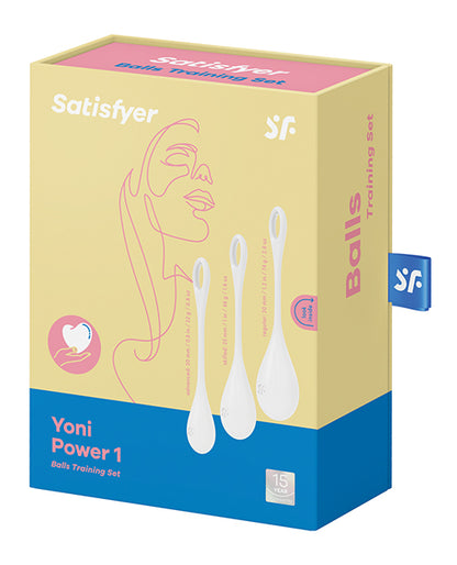 Satisfyer Yoni Power 1 Balls Training Set - White