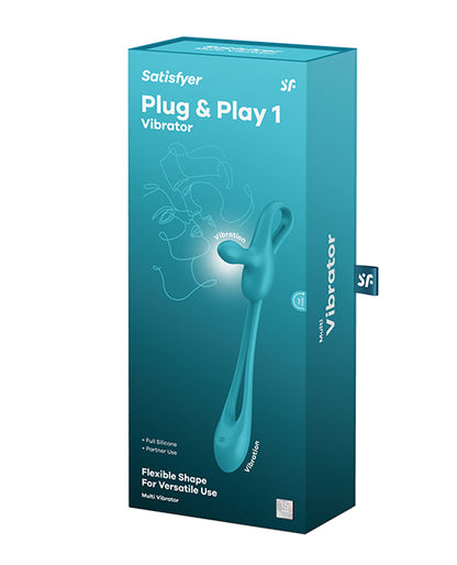 Satisfyer Plug & Play 1 Vibrator - Blue/Green