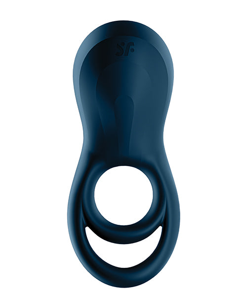 Satisfyer Epic Duo Ring Vibrator - Dark Blue