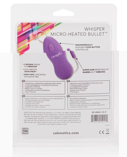 Whisper Micro Heated Bullet - Purple
