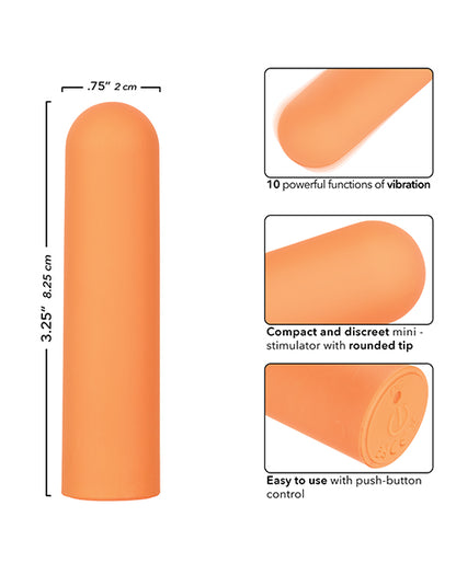 Turbo Buzz Rounded Bullet Stimulator - Orange