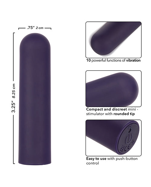 Turbo Buzz Rounded Bullet Stimulator - Purple