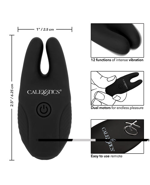 Silicone Nipple Clamps w/Remote - Black