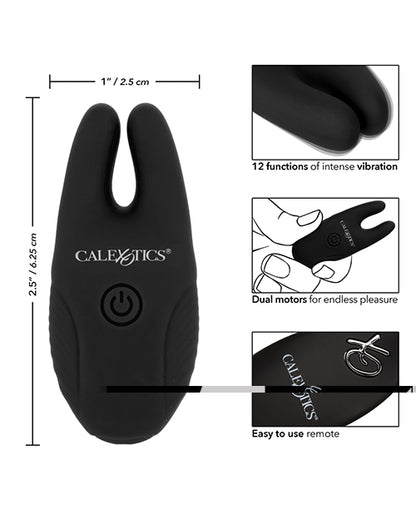 Silicone Nipple Clamps w/Remote - Black