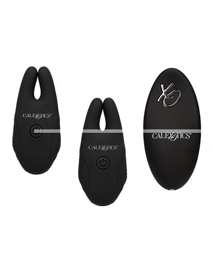 Silicone Nipple Clamps w/Remote - Black