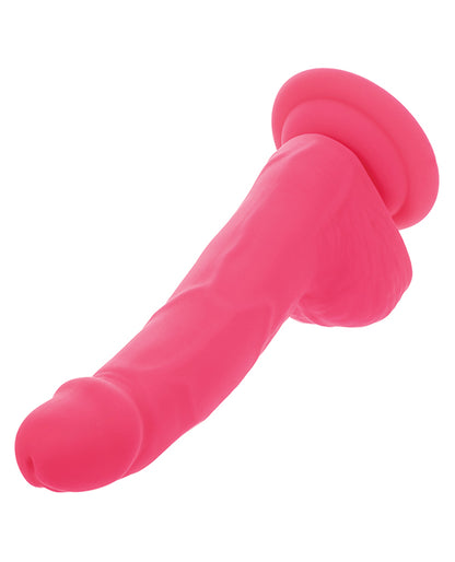 Silicone Studs Neon 6" Dildo - Pink