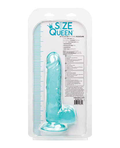 Size Queen 6" Dildo - Blue