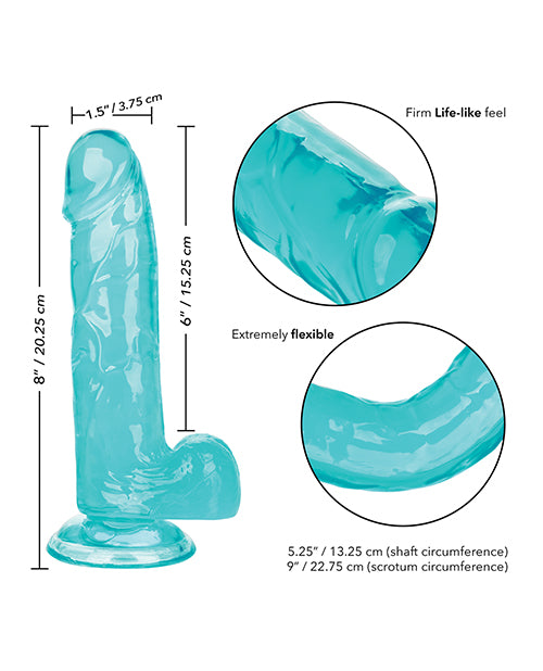 Size Queen 6" Dildo - Blue