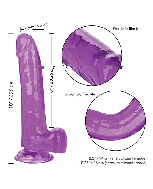 Size Queen 8" Dildo - Purple