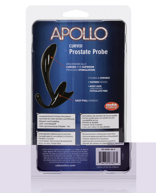 Apollo Curved Prostate Probe - Black