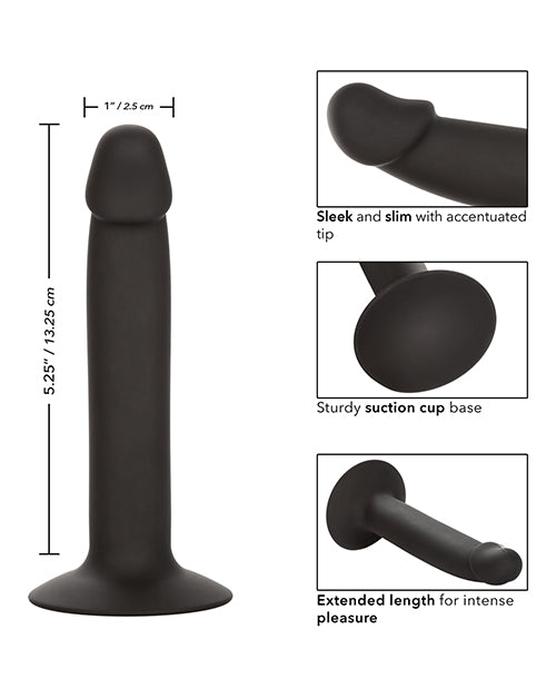 Silicone Slim Anal Stud - Black