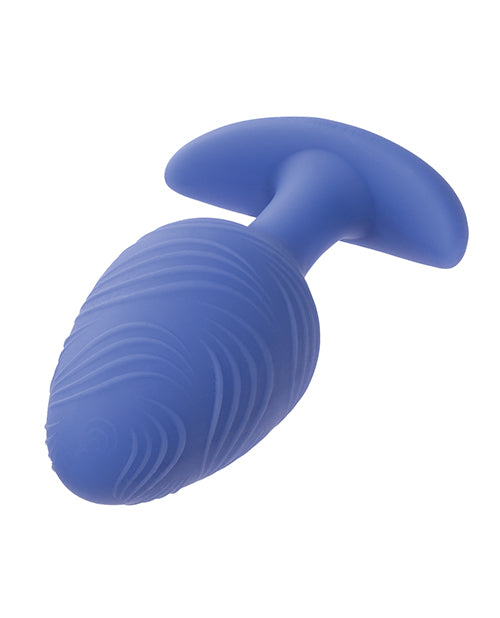 Cheeky Glow in the Dark Vibrating Butt Plug -  Large Blue