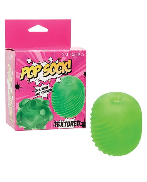 Pop Sock Textured Masturbator - Green