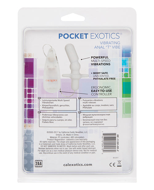 Pocket Exotics Anal T Vibe - Ivory