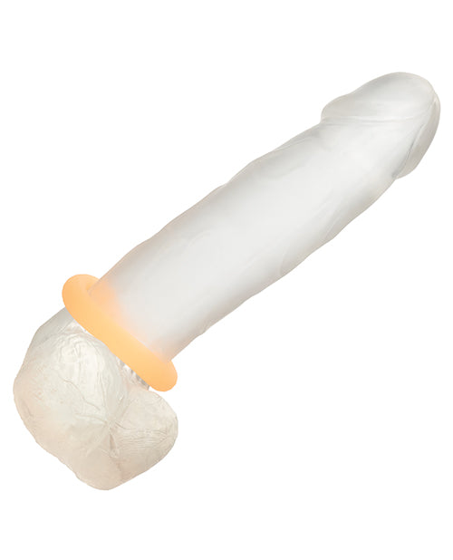 Alpha Liquid Silicone Glow in the Dark Prolong Cock Ring - Medium