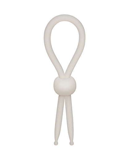 Alpha Liquid Silicone Lasso Cock Ring - Natural