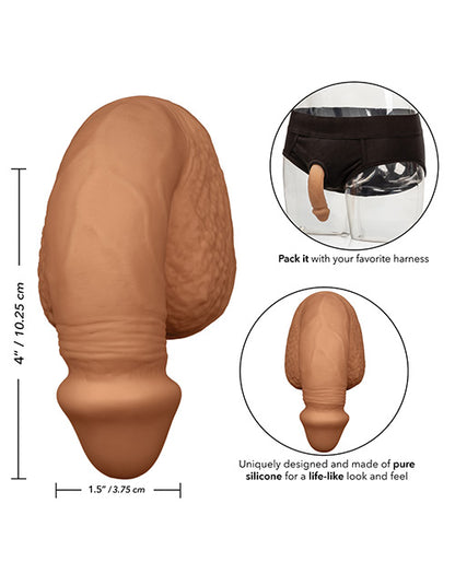 Packer Gear 4" Silicone Packing Penis - Tan