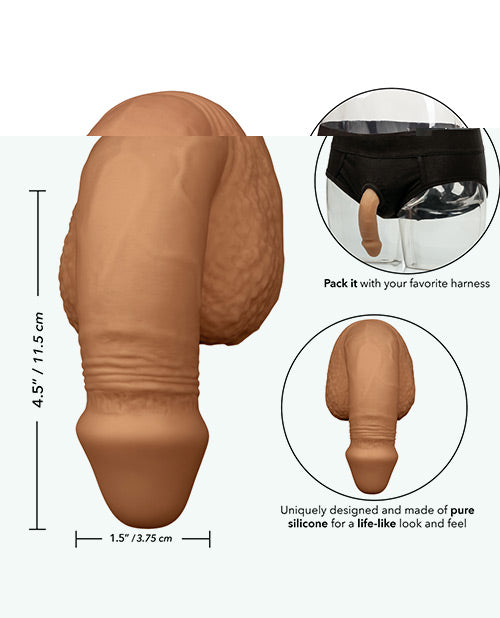 Packer Gear 5" Silicone Packing Penis - Tan