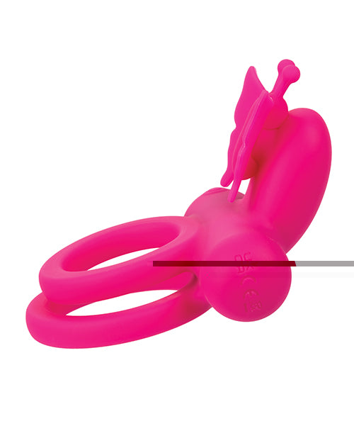 Silicone Rechargeable Butterfly Dual Ring