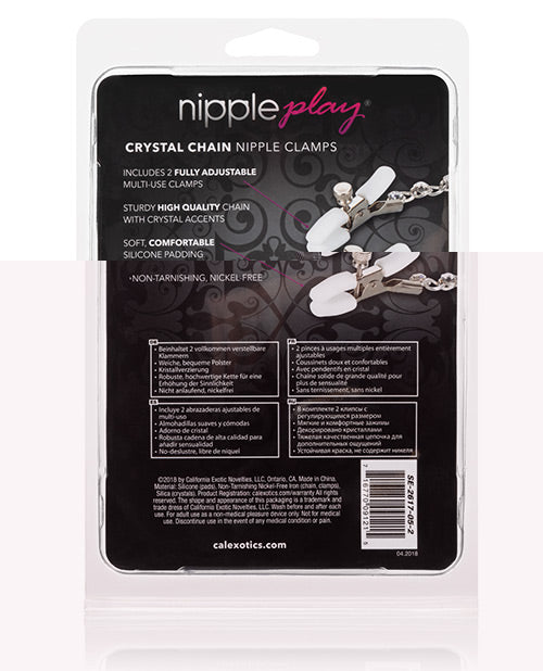 Nipple Play Crystal Nipple Clamps - Clear